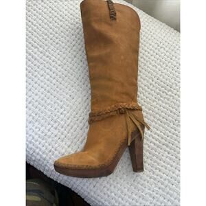 Cole Han Nikeair g series tall suede heel boots women’s size 8